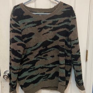 Barefoot Dreams Cozy Chic Seaside Crew-Neck Pullover Sweater